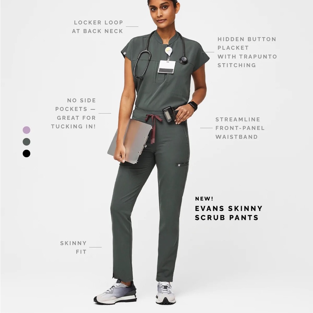 FIGS Evans Skinny Scrub Pants